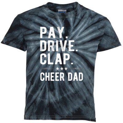 Mens Pay Drive Clap Cheer Dad Cheerleading Father Cheerleader Kids Tie-Dye T-Shirt