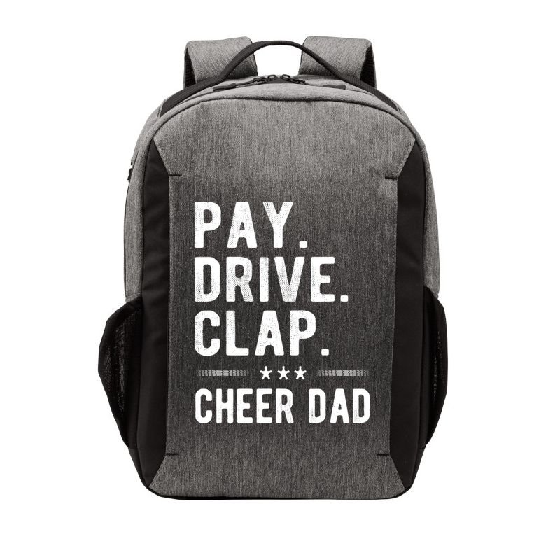 Mens Pay Drive Clap Cheer Dad Cheerleading Father Cheerleader Vector Backpack