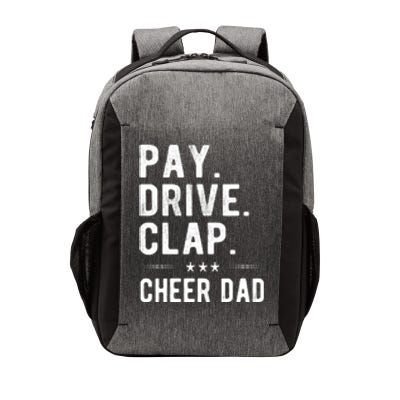 Mens Pay Drive Clap Cheer Dad Cheerleading Father Cheerleader Vector Backpack