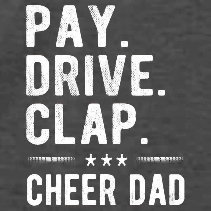 Mens Pay Drive Clap Cheer Dad Cheerleading Father Cheerleader Vector Backpack