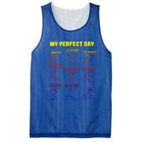 My Perfect Day Boy Ice Hockey Cute Gift Mesh Reversible Basketball Jersey Tank