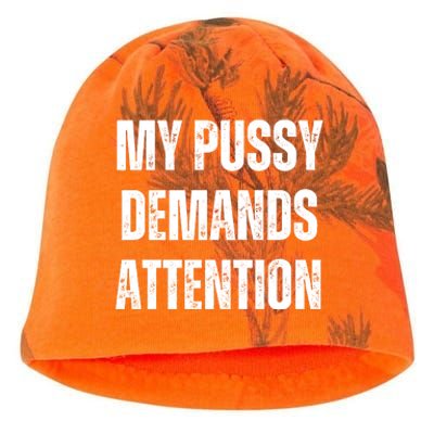 My Pussy Demands Attention Kati - Camo Knit Beanie