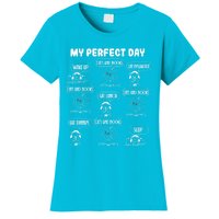 My Perfect Day Cats And Books Girl Gift Women's T-Shirt