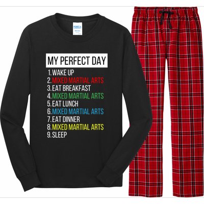 My Perfect Day Mixed Martial Arts Gift Long Sleeve Pajama Set