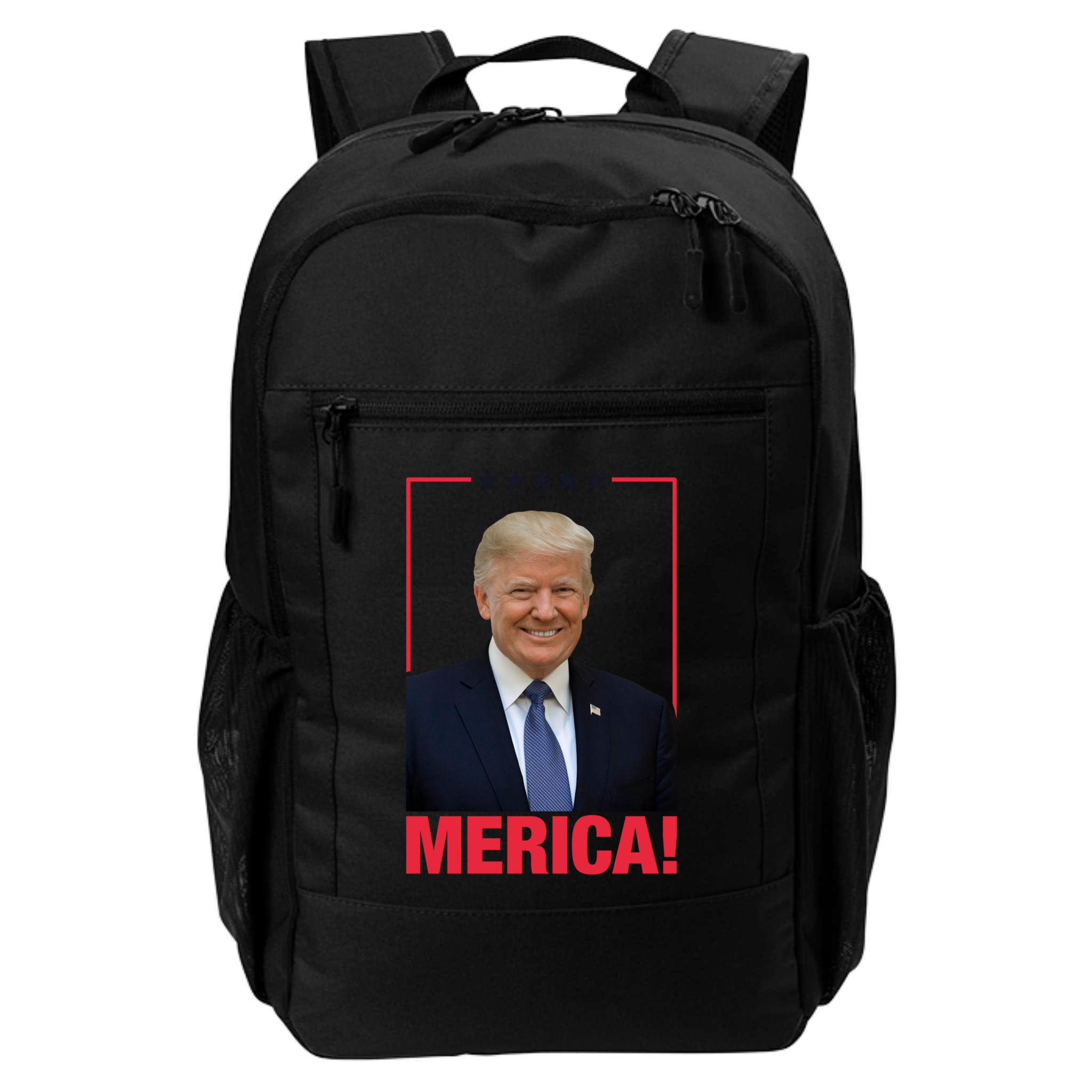 Merica! President Donald Trump Presidential Portrait Meme Cute Gift Backpack