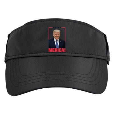 Merica! President Donald Trump Presidential Portrait Meme Cute Gift Adult Drive Performance Visor