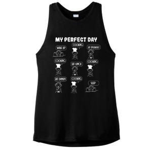 My Perfect Day Cooking Gift Ladies PosiCharge Tri-Blend Wicking Tank