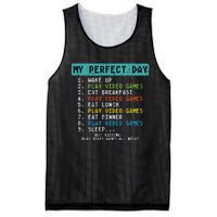 My Perfect Day Play Video Games Mesh Reversible Basketball Jersey Tank