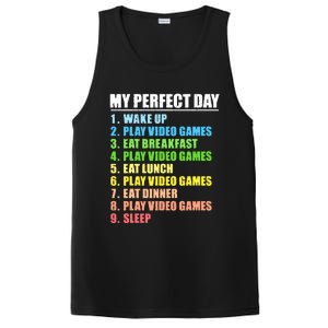 My Perfect Day Play Video Games Gamers Boy Funny Gaming PosiCharge Competitor Tank