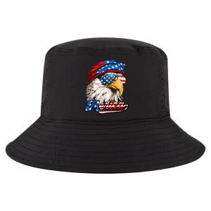 Merica Patriotic Eagle USA American Flag 4th Of July Cool Comfort Performance Bucket Hat