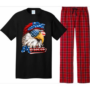 Merica Patriotic Eagle USA American Flag 4th Of July Pajama Set