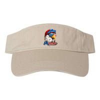 Merica Patriotic Eagle USA American Flag 4th Of July Valucap Bio-Washed Visor