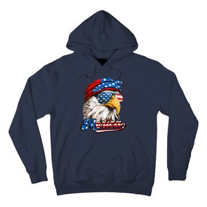 Merica Patriotic Eagle USA American Flag 4th Of July Hoodie