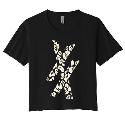 Mgk Patterned Est 4 Life Crop Top