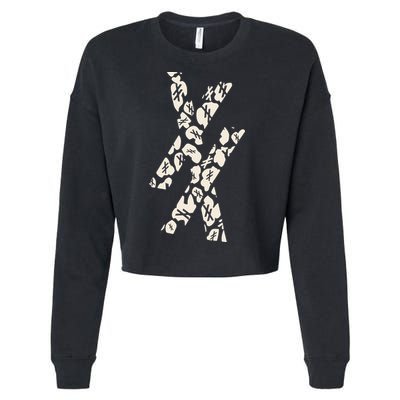 Mgk Patterned Est 4 Life Cropped Pullover Crew
