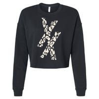 Mgk Patterned Est 4 Life Cropped Pullover Crew