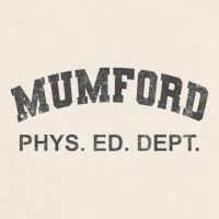 Mumford Phys Ed Dept Funny Lazy Garment-Dyed Women's Muscle Tee