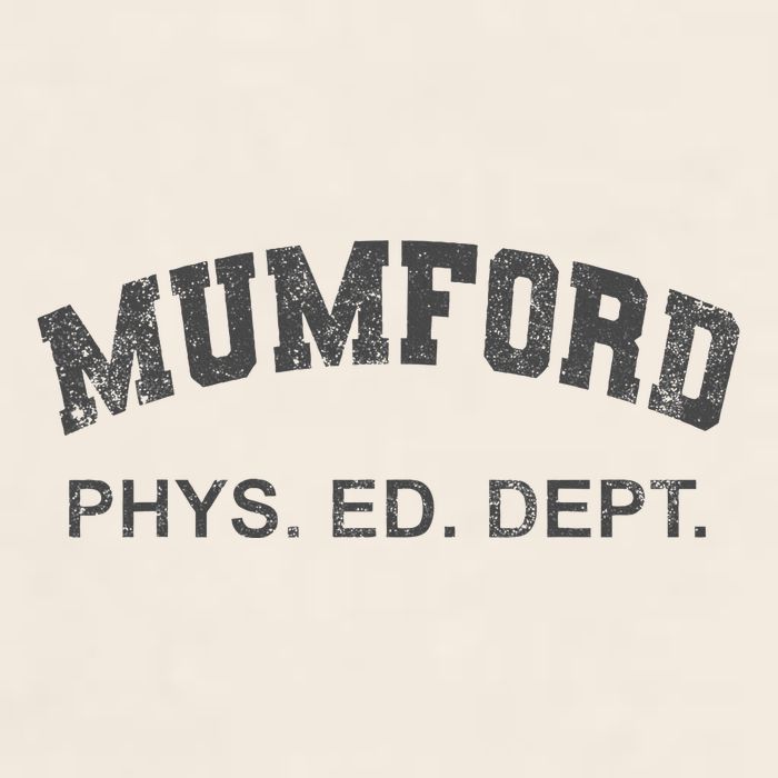 Mumford Phys Ed Dept Funny Lazy Garment-Dyed Women's Muscle Tee