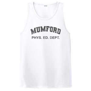 Mumford Phys Ed Dept Funny Lazy PosiCharge Competitor Tank