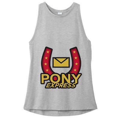 Mouthwashing Pony Eye Art For Horror Fans Ladies PosiCharge Tri-Blend Wicking Tank