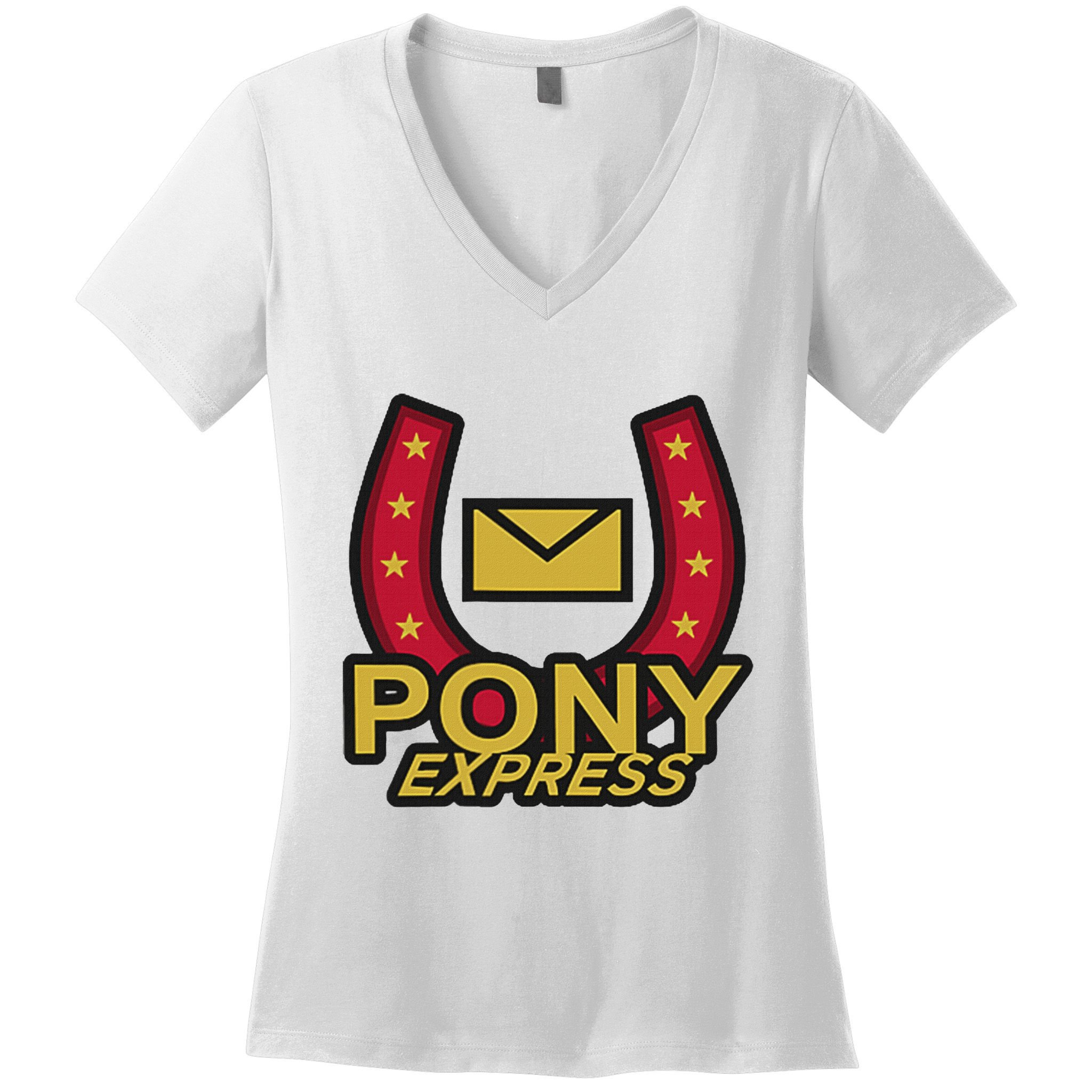 Mouthwashing Pony Eye Art For Horror Fans Women's V-Neck T-Shirt