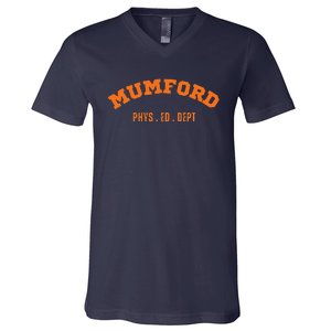 Mumford Phys. Ed. Dept. Novelty V-Neck T-Shirt