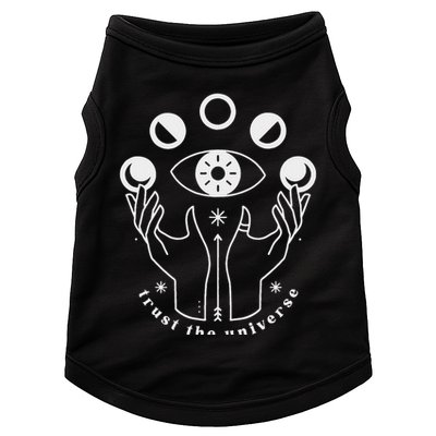 Moon Phases Esoteric Art Trust The Universe Quote Doggie Tank