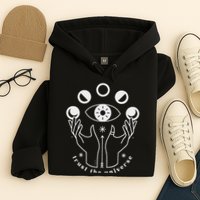 Moon Phases Esoteric Art Trust The Universe Quote Hoodie