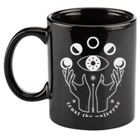 Moon Phases Esoteric Art Trust The Universe Quote 11oz C Handle Ceramic Mug