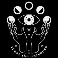 Moon Phases Esoteric Art Trust The Universe Quote 16 in Basic Backpack