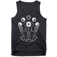 Moon Phases Esoteric Art Trust The Universe Quote Tank Top