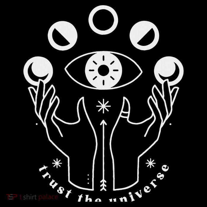 Moon Phases Esoteric Art Trust The Universe Quote Tank Top