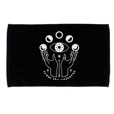 Moon Phases Esoteric Art Trust The Universe Quote Microfiber Hand Towel