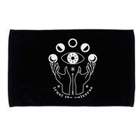 Moon Phases Esoteric Art Trust The Universe Quote Microfiber Hand Towel