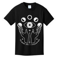 Moon Phases Esoteric Art Trust The Universe Quote Kids T-Shirt