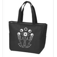 Moon Phases Esoteric Art Trust The Universe Quote Zip Tote Bag