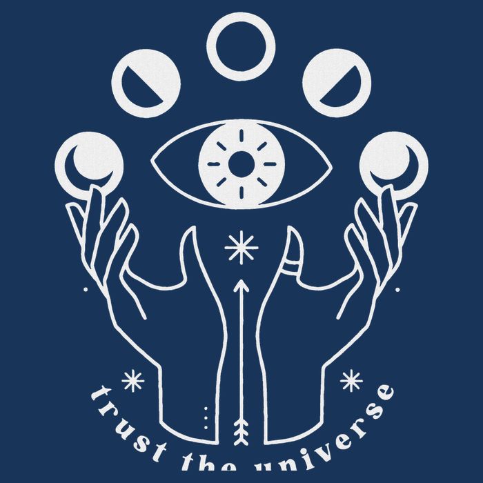 Moon Phases Esoteric Art Trust The Universe Quote Infant Baby Jersey Bodysuit