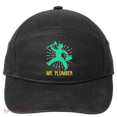 Mr. Plumber Funny Plumber 7-Panel Snapback Hat