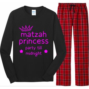 Matzah Princess Funny Passover Afikoman Midnight Party Matzo Long Sleeve Pajama Set