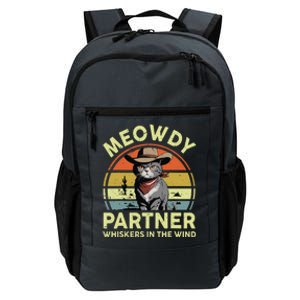 Meowdy Partner Funny British Shorthair Cat Cowboy Dad Kitten Daily Commute Backpack