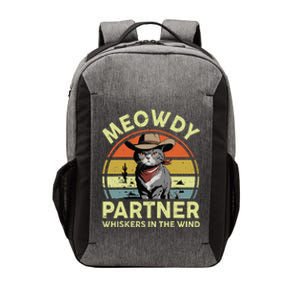 Meowdy Partner Funny British Shorthair Cat Cowboy Dad Kitten Vector Backpack