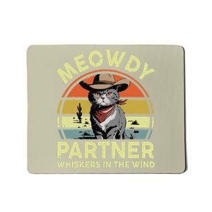 Meowdy Partner Funny British Shorthair Cat Cowboy Dad Kitten Mousepad