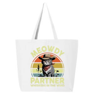 Meowdy Partner Funny British Shorthair Cat Cowboy Dad Kitten 25L Jumbo Tote