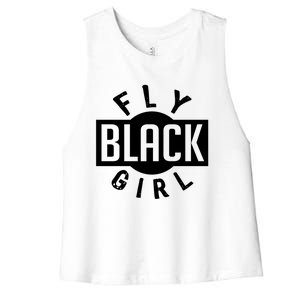 Melanin Poppin Fly Black Dope Christmas Gift Tee Meaningful Gift Women's Racerback Cropped Tank