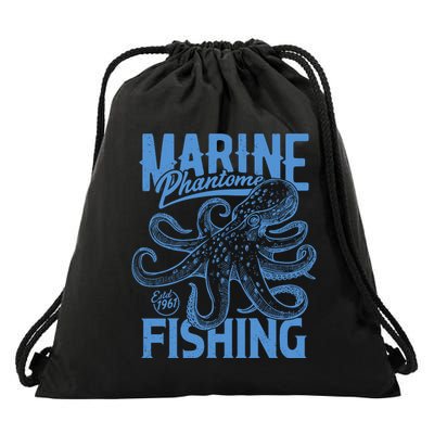 Marine Phantome Fishing Drawstring Bag