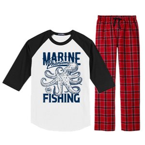 Marine Phantome Fishing Raglan Sleeve Pajama Set