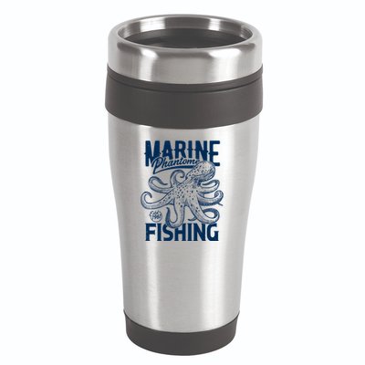Marine Phantome Fishing 16oz Travel Tumbler