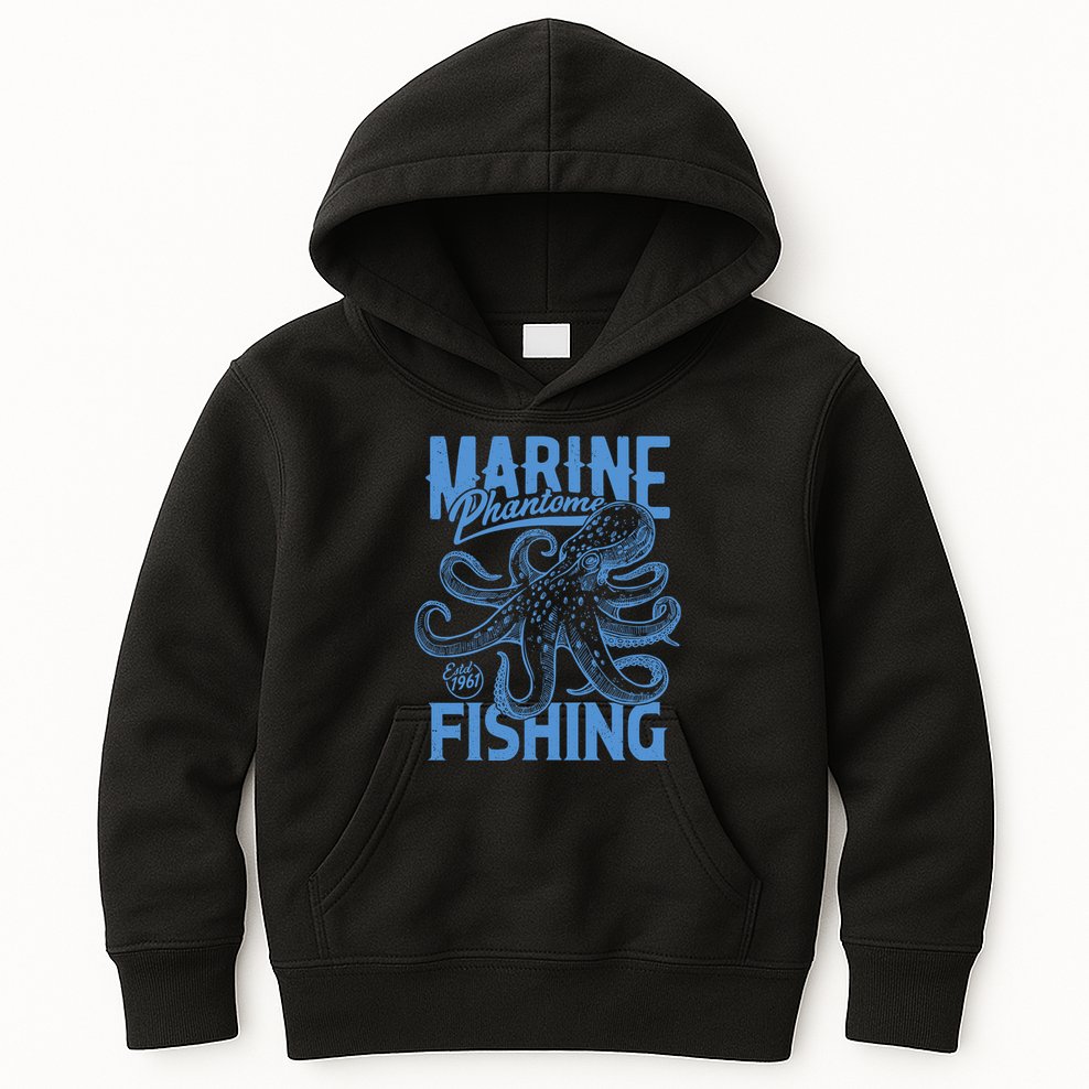 Marine Phantome Fishing Kids Hoodie