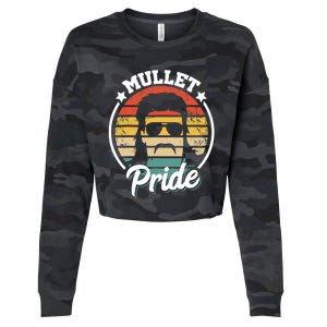 Mullet Pride - Funny Redneck Mullet Cropped Pullover Crew