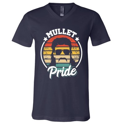 Mullet Pride - Funny Redneck Mullet V-Neck T-Shirt